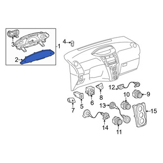 Toyota OE - Instrument Panel Lens