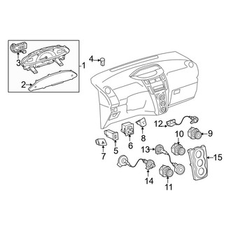 Toyota OE - Instrument Panel - Cluster & Switches (Base Hatchback)