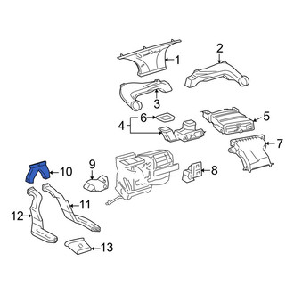 Toyota OE - Lower Instrument Panel Air Duct