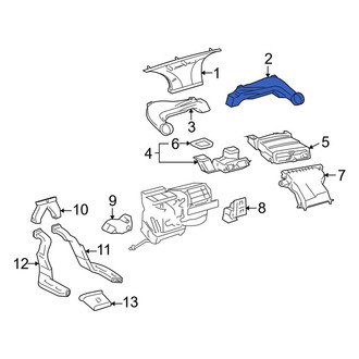 Toyota OE - Right Outer Instrument Panel Air Duct