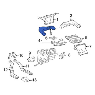 Toyota OE - Left Outer Instrument Panel Air Duct