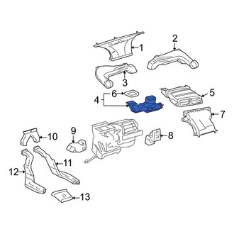 Toyota OE - Rear Left Instrument Panel Air Duct