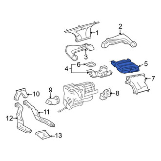 Toyota OE - Center Inner Instrument Panel Air Duct