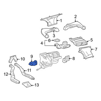 Toyota OE - Left Instrument Panel Air Duct