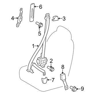 Toyota OE - Restraint Systems - Front Seat Belts