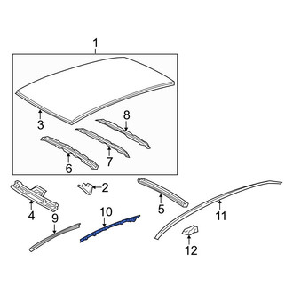 Toyota OE - Left Inner Roof Side Rail