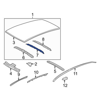 Toyota OE - Center Roof Bow