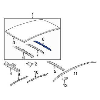 Toyota OE - Rear Roof Bow