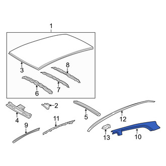 Toyota OE - Rear Left Outer Roof Side Rail