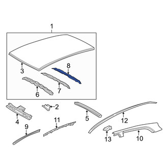 Toyota OE - Rear Roof Bow