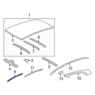 Toyota OE - Front Left Outer Roof Side Rail