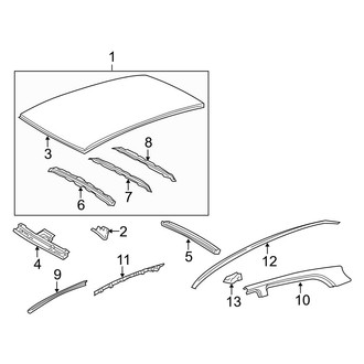 Toyota OE - Roof & Components (Base 4 Doors Hatchback)