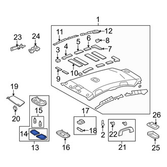 Toyota OE - Right Map Light Lens