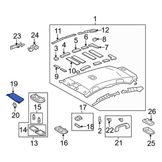 Toyota OE - Left Sun Visor