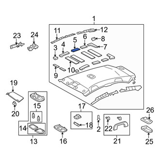 Toyota OE - Left Upper Outer Headliner Insulator