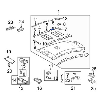 Toyota OE - Left Upper Outer Headliner Insulator