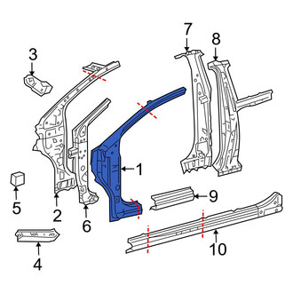 Toyota OE - Left Body A-Pillar