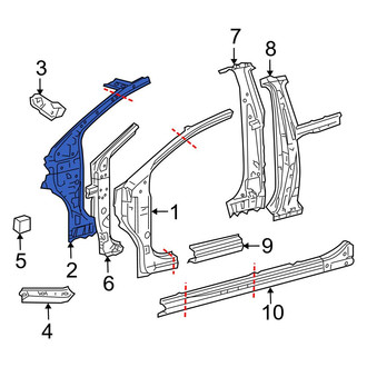 Toyota OE - Left Inner Body A-Pillar