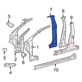 Toyota OE - Left Inner Body B-Pillar