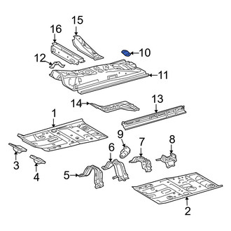 Toyota OE - Front Floor Pan Reinforcement