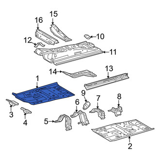 Toyota OE - Front Right Floor Pan