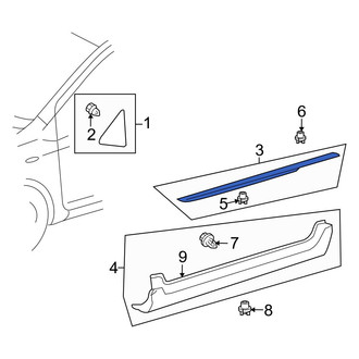 Toyota OE - Left Rocker Panel Guard