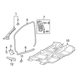 Toyota OE - Pillars, Rocker & Floor - Interior Trim (Base 2 Doors)