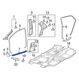 Toyota OE - Front Left Liftgate Trim Scuff Plate