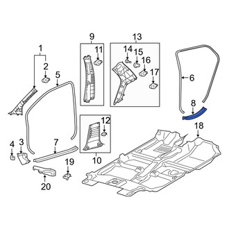 Toyota OE - Rear Left Liftgate Trim Scuff Plate