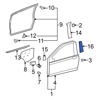 Toyota OE - Front Left Door Applique