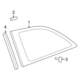 Toyota OE - Quarter Panel - Glass (Base 2 Doors)
