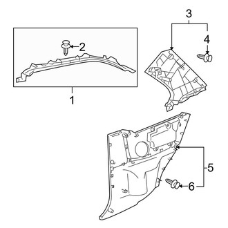 Toyota OE - Quarter Panel - Interior Trim (Base 2 Doors)