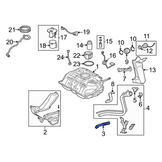 Toyota OE - Lower Fuel Tank Filler Neck