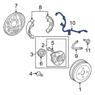 Toyota OE - Rear Left ABS Wheel Speed Sensor Wiring Harness
