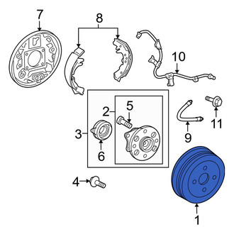 Toyota OE - Rear Brake Drum