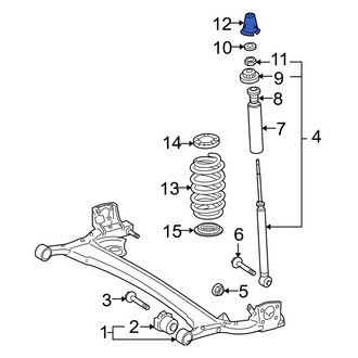 Toyota OE - Rear Suspension Strut Mount Cap