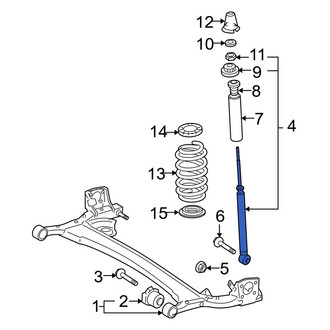 Toyota OE - Rear Suspension Shock Absorber