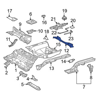 Toyota OE - Rear Rearward Floor Pan Crossmember