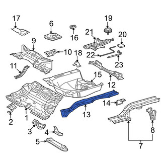 Toyota OE - Rear Right Frame Side Member Reinforcement