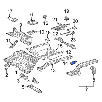 Toyota OE - Rear Right Floor Extension