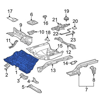 Toyota OE - Rear Center Floor Pan