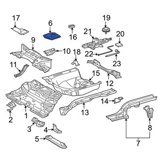 Toyota OE - Rear Trunk Floor Access Cover