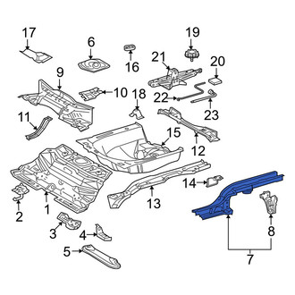 Toyota OE - Rear Left Frame Side Member