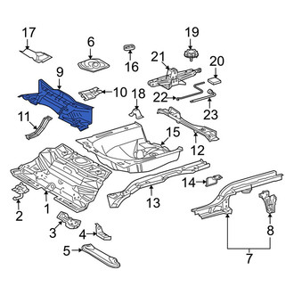 Toyota OE - Rear Floor Pan Crossmember