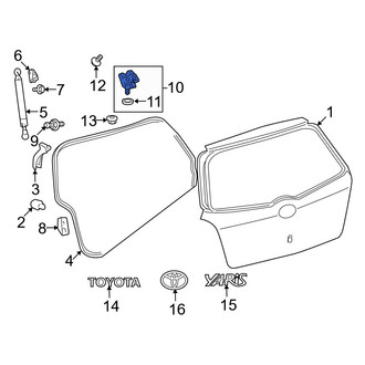 Toyota OE - Rear Liftgate Hinge