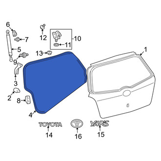 Toyota OE - Rear Hatch Seal