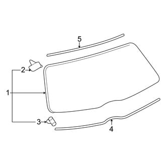 Toyota OE - Lift Gate - Glass (Base Hatchback)