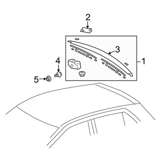 Toyota OE - Lift Gate - Spoiler (Base Hatchback)