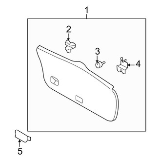 Toyota OE - Lift Gate - Interior Trim (Base Hatchback)