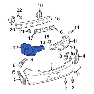 Toyota OE - Front Bumper Impact Absorber